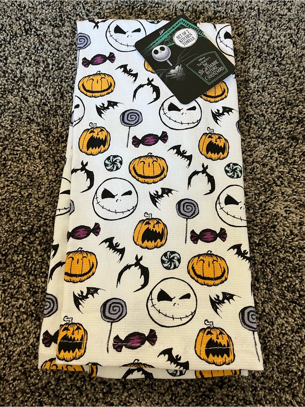 Disney nightmare before Christmas hand towels